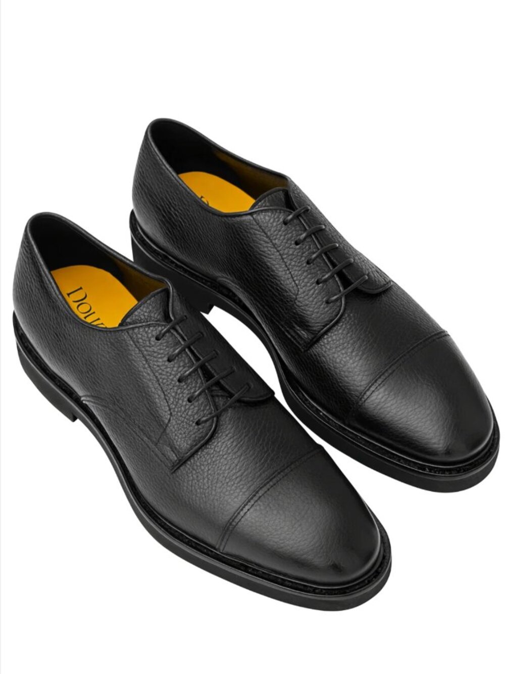 DOUCAL'S Cap Toe Lace Up Shoe Notte EU 42 (US9) and EU 43.5 (US 10.5)